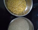 A picture of step 1 of Masala khichdi with pomegranate raita.