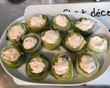 Une image de l'étape 10 de Nids de poireaux au brocciu, poivron rouge, olives et petits oignons.