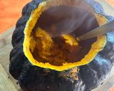 Foto del paso 1 de la receta: Fondue de queso en zapallo cabutia a las brazas