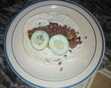 A picture of step 7 of Tortillas with Mince Filling.
