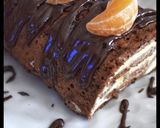 Une image de l'étape 3 de Gâteau roulé chocolat clémentines.