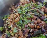 A picture of step 1 of #FM#NC Black chana sundal.