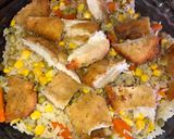 Foto del paso 7 de la receta: Arroz Primavera con Pollo Empanizado