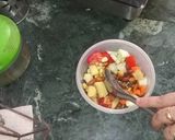 A picture of step 4 of Mexican Bean Salad.