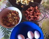 Foto del paso 1 de la receta: Tortilla de papa con chorizo colorado!!
