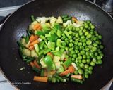 A picture of step 3 of Maharashtrian Veg Kolhapuri (Mix Vegetable Curry).