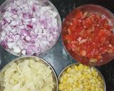 A picture of step 1 of Sweet corn bhel Chaat.