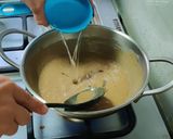 A picture of step 4 of Singhara burfi.