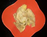 A picture of step 1 of Kacche kele ke kofte.