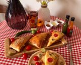 عکس مرحله 2 از دستور ساندویچ با خمیر جادویی (پنبه ای)