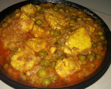 A picture of step 4 of Matar paneer.
