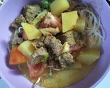 Foto langkah ke 6 dari resep Soto daging kuah santan.
