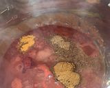 A picture of step 2 of Chicken curry made in the instant pot.