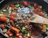 A picture of step 7 of Shezwan sauce spicy macaroni.