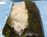 A picture of step 2 of My Favorite Money-Saving Onigirazu Wrapping Method.