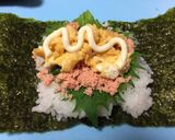 A picture of step 6 of My Favorite Money-Saving Onigirazu Wrapping Method.