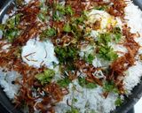 A picture of step 3 of Chicken biryani masala.