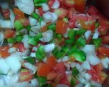 A picture of step 1 of Makhana bhel chat.