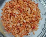 A picture of step 5 of Orange pulao.