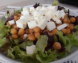 Foto del paso 5 de la receta Ensalada de garbanzos fritos en airfryer