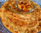 A picture of step 4 of Masala Lachha Paratha.