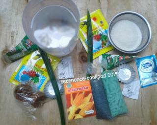 Puding Cendol Selasih - Step 1