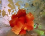 Foto langkah ke 2 dari resep Jus Pepaya Mawar creamy segar.