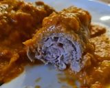 Foto del paso 9 de la receta Rollito de ternera relleno de jamón y queso en salsa de pimentón