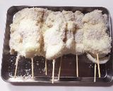 A picture of step 3 of Juicy Skewered Fried Chicken Breast & Sweet Onion.