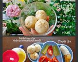 Hình bước làm 4 của món Bánh bao sữa nhân phô mai tách muối