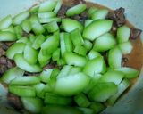 Hình bước làm 2 của món Bí xanh xào lòng vịt