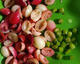 A picture of step 2 of Karonda Chilli Sweet an Sour sabji.