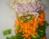 صورة لخطوة 1 من وصفة ناسي غورنغ تشمبور (أرز مقلي بالخضار) أكلة ماليزية