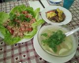 Hình bước làm 3 của món Canh bầu với tôm
