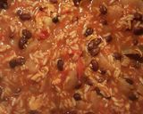 A picture of step 5 of Chicken and rice chili soup.