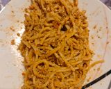 Foto del paso 5 de la receta: Espaguetis al Pesto Rosso
