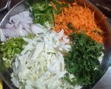 वेज चाइनीस चीज पराठा रेसिपी चरण 2 फोटो