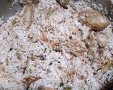 A picture of step 5 of Chicken pulao.
