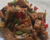Foto langkah ke 3 dari resep Oseng ikan asin pete.