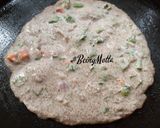 A picture of step 4 of Ragi Veggies Chilla.