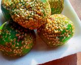 Foto langkah ke 8 dari resep Onde onde isi ubi ungu🍠💜.