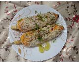 A picture of step 6 of Grilled Mexican Street Corn (Elote).