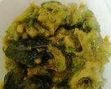 A picture of step 5 of Ridge gaurd curry (beerakaya kura).