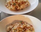 A picture of step 2 of Fluffy and Creamy Omurice with Mushroom Demi-Glace Sauce.