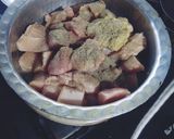 A picture of step 1 of Chicken barra.