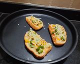 A picture of step 3 of Garlic bread bruschetta.