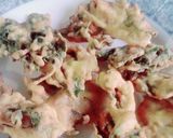 A picture of step 4 of Palak ke pakore.