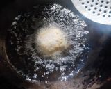 A picture of step 2 of Chokha na balls (Rice balls).