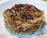 Foto del paso 7 de la receta Noodles jardinera con magro y salsa de soja