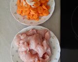 Une image de l'étape 1 de Poulet au Curry.